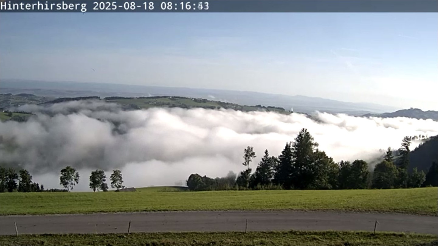 Ein Morgennebel wie Meeresbrandung